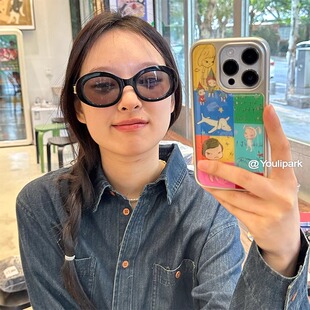 ins少女卡通可爱涂鸦奈良美智15适用16pro苹果16ProMax手机壳iPhone16全包14新款14Promax保护套13软