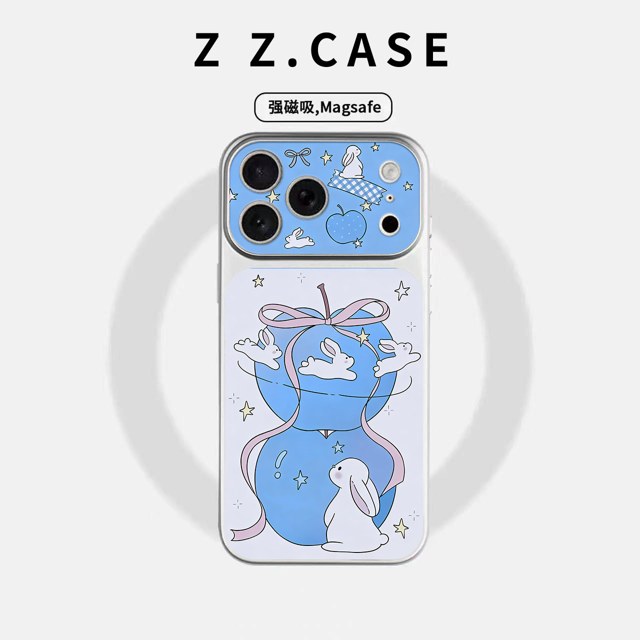 兔子星球ins秒变17原创大视窗适用磁吸苹果手机壳iPhone17promax防摔16pro个性15全包14plus简约13可爱保护套