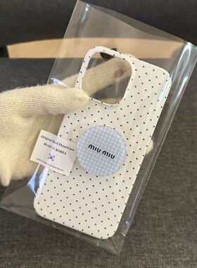 支架波点iphone16Promax苹果手机壳新款15pro韩国ins菲林二合一14小众13原创女11pro可爱XSmax全包防摔保护套