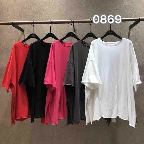 me too古素0869简约风纯色短袖T恤女2026春季宽松打底衫半袖上衣