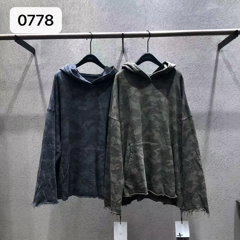 me too古素0778休闲迷彩连帽卫衣女宽松长袖套头外套2026秋季新款