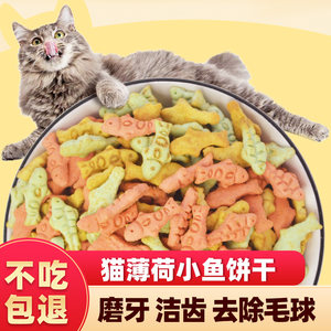 猫零食猫薄荷饼干160克/罐