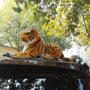 越野汽车suv瑞虎路虎卫士揽胜外部摆件装饰车顶玩偶车尾改装公仔