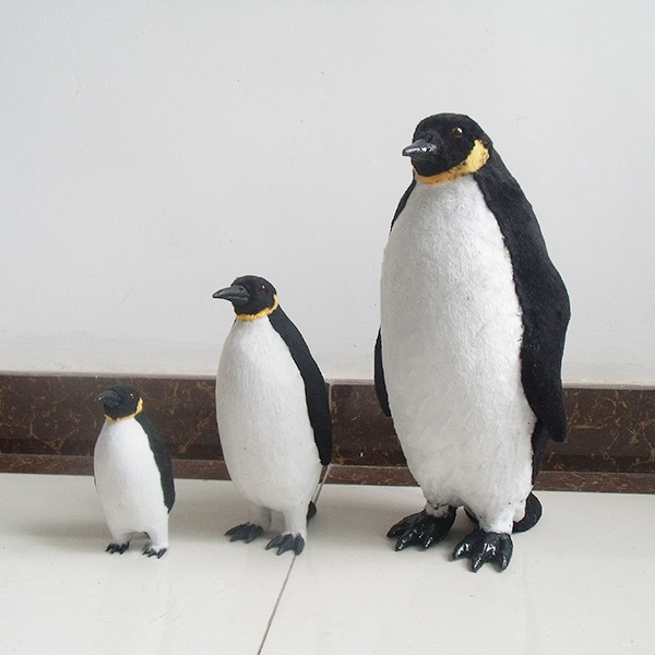 仿真企鹅模型动物标本海洋生物类帝企鹅玩具现代软装创意教学道具