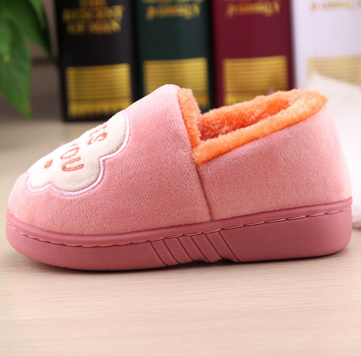 Pantoufles enfants en suède pour hiver - semelle tendon - Ref 1018124 Image 5