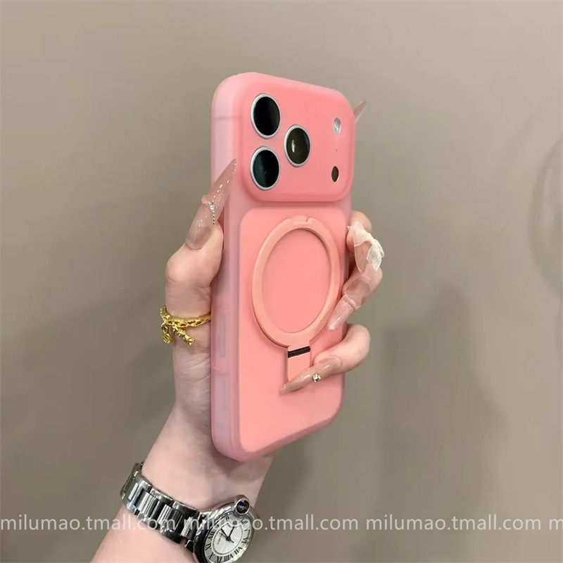 ins多巴胺果冻磁吸支架适用iPhone17pro苹果15手机壳16ProMax新款13液态硅胶14男女15情侣16全包ProMax防摔套