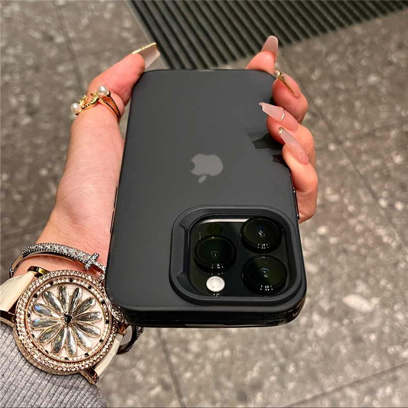 高级肤感磨砂适用iPhone15/14promax手机壳苹果13/12/11防摔透明全包软套xr潮xsmax简约加厚保护套男女软硅胶