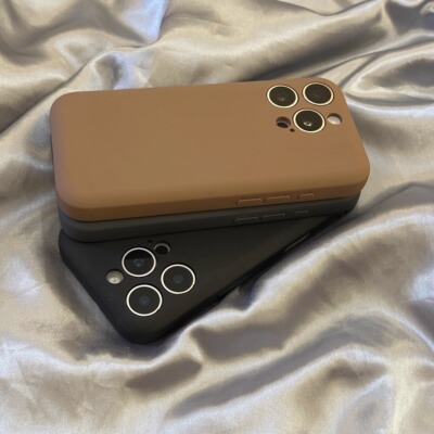 一体新款磨砂高级灰纯色手机壳