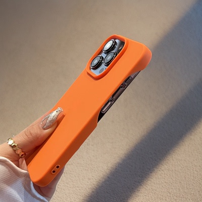 简约半包肤感高级手机壳