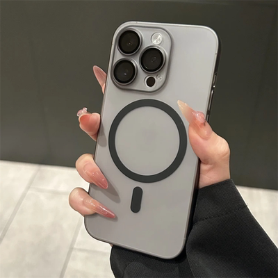 高级磨砂磁吸壳全包镜头膜