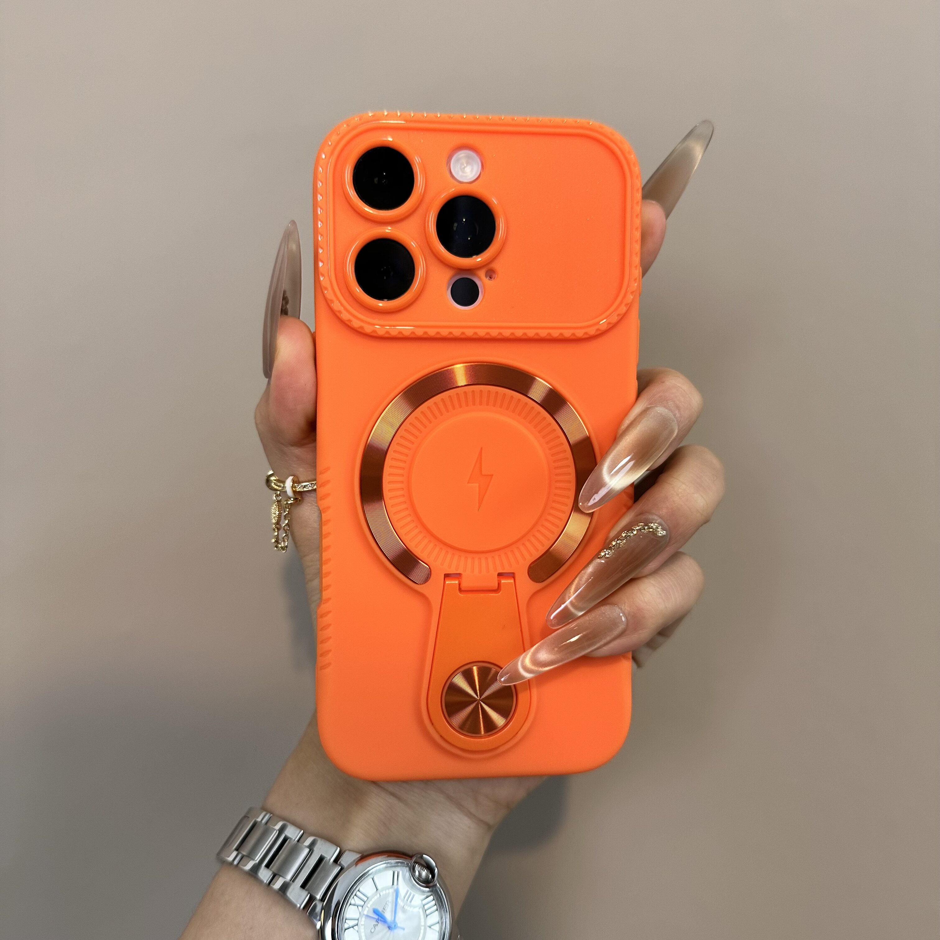 高级强磁支架适用苹果17promax/16promax手机壳新款iphone15磁吸充电14全包防摔13pro高级感12超薄11情侣护套