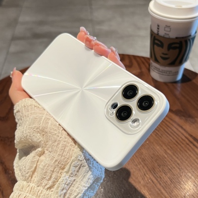 新品高端炫彩CD纹磁晶镜头手机壳