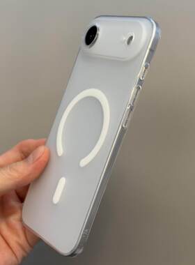 0.8mm超薄裸机感全包清爽磨砂磁吸适用iphone17Air手机壳17promax苹果16pro高级感15plus简约14新款13防摔12