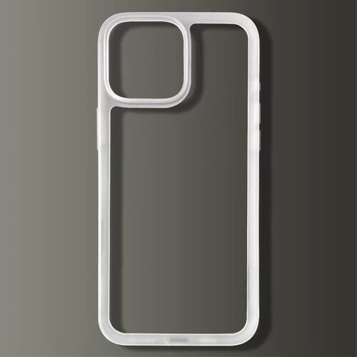 超薄0.8mm无背板纯边框镂空散热适用iPhone17手机壳苹果16/15/14/13promax磨砂肤感12pro/11promax边框散热壳