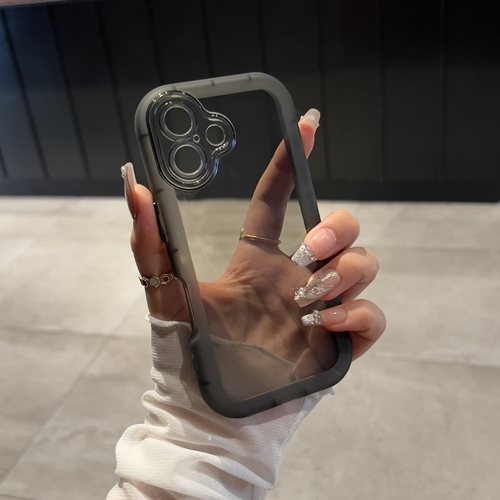 纯色透黑防摔软壳适用苹果手机壳
