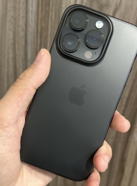 【真不发黄】透明超薄裸机PC硬壳适用iphone17pro新款16proMax苹果13pro手机壳14简约15plus磨砂保护套男女潮