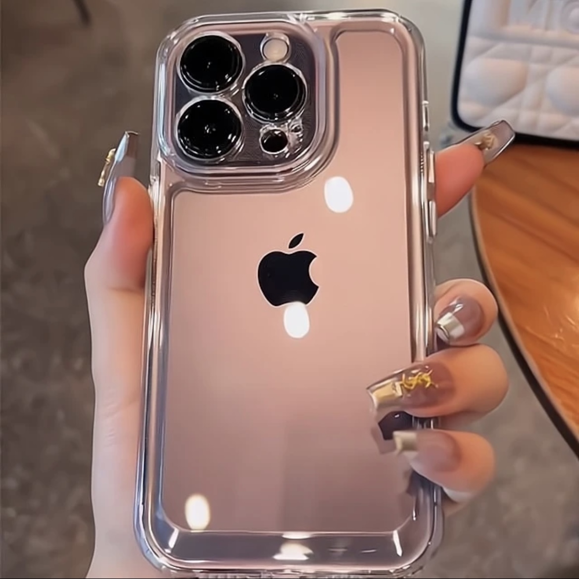 不发黄亚克力新款苹果14promax手机壳加厚太空iPhone13高透12简约耐脏Xs高级感XR保护壳