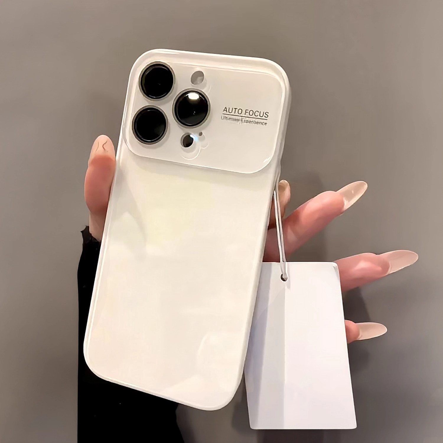 适用苹果16手机壳玻璃大视窗