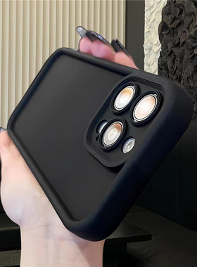 苹果液态磨砂13手机壳ins适用11爆款12潮壳简约iPhone14防摔14pro硅胶软壳8plus全包镜头15promax保护壳