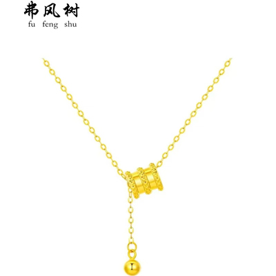 弗风树精致轻奢小众设计高级感ins风日常百搭流苏足金一口价项链
