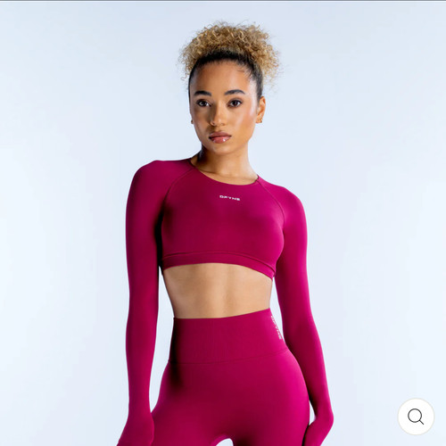 DFYNE Dynamic Long Sleeve Crop Top短款长袖运动衫（原袋原标）