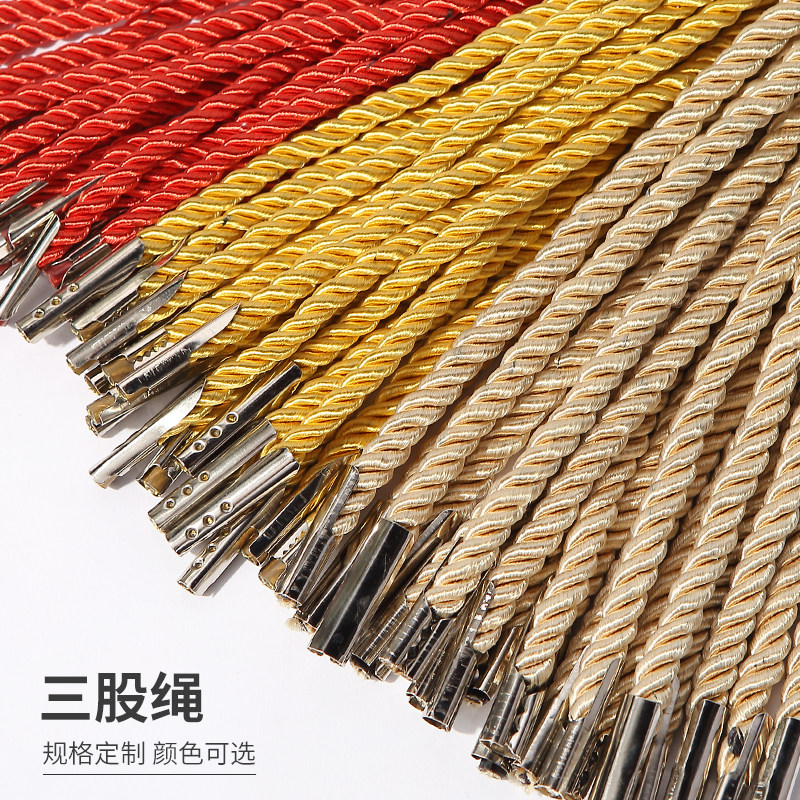 铁扣手提绳铁头铁扣提手绳头金属扣不锈钢铁扣三股绳子 铁扣加工