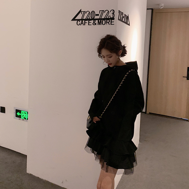 12-01新券初秋季2019新款法式复古潮连衣裙子