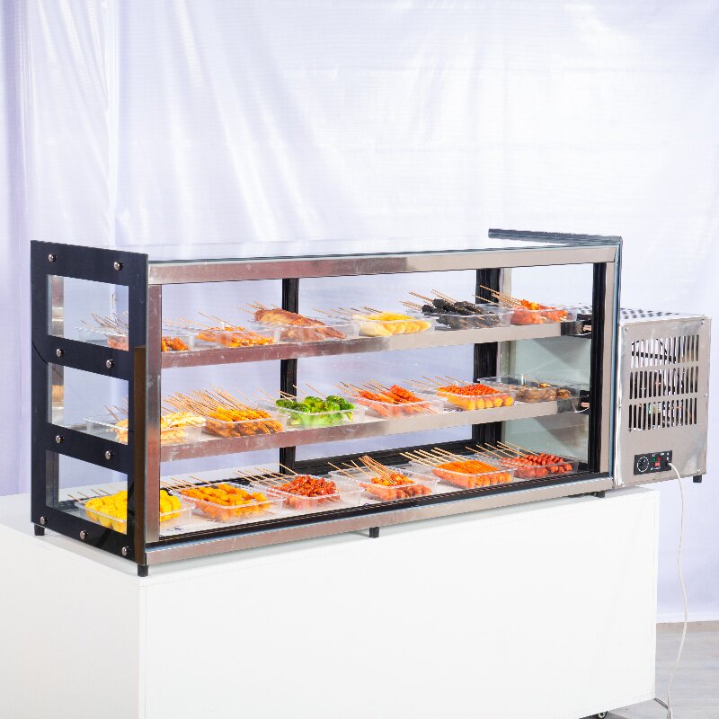 烧烤炸串三轮车展示柜摆摊商用冰柜移动凉菜卤菜串串柜冷藏保鲜柜