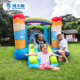 博士豚火箭充气城堡室内小型儿童蹦蹦床家用淘气堡游乐园滑梯跳床