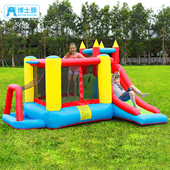 博士豚滑梯充气城堡室内小型儿童蹦蹦床室外大型滑梯淘气堡家用