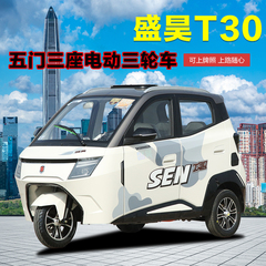 新款电动三轮车新能源全封闭家用代步国标可上牌低速代步车