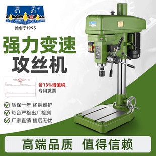 西子杭湖强力变速攻丝机攻牙机ZWS M27X3半自动 40钢件攻M50X1.5