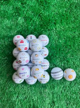 高尔夫球titleist prov1x泰勒梅限量款花球tp5五层下场比赛二手球