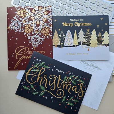 创意圣诞贺卡套装多款配信封