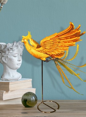 3d打印金龙凤凰摆件新婚礼品