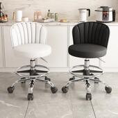 厨房高脚椅洗碗炒菜椅子前台收银台吧台椅万向轮旋转高凳家用餐椅