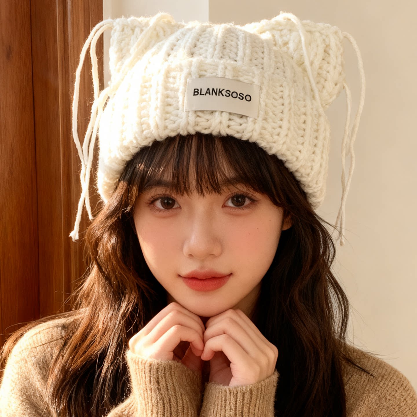 灵允针织帽出游可爱女冬厂家直销