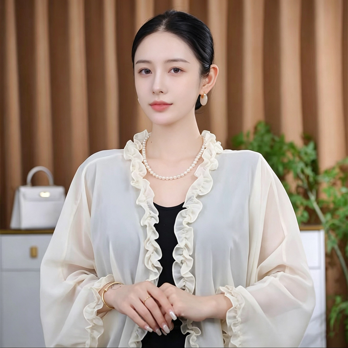 2026夏季韩版木耳边防晒披肩女