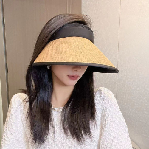 空顶帽休闲女夏大檐厂家直销遮阳