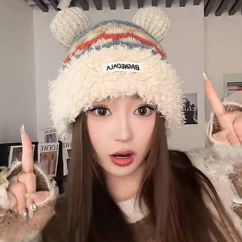 灵允针织帽出游可爱女冬厂家直销