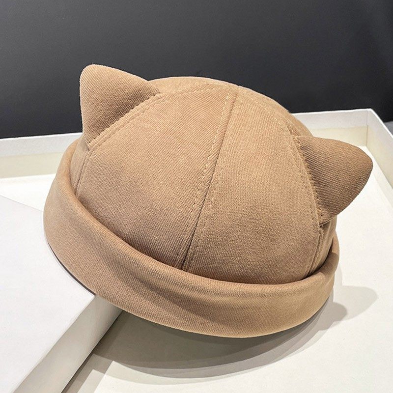 秋冬季猫耳朵可爱地主帽子女韩版百搭街头个性冷帽瓜皮帽贝雷帽潮,服饰配件/皮带/帽子/围巾,帽子,淘宝优惠券,粉丝福利购,淘宝优惠卷