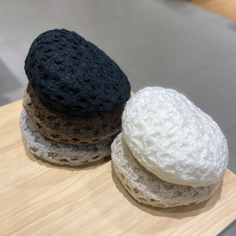 韩国日系小众复古蓓蕾帽贝雷帽子