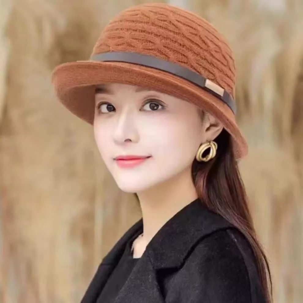 新款日系针织卷边渔夫帽子女秋冬复古小礼帽百搭英伦名媛圆顶盆帽,服饰配件/皮带/帽子/围巾,帽子,淘宝优惠券,粉丝福利购,淘宝优惠卷