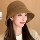 出游百搭素颜遮脸显脸小高级感盆帽潮 2026新款 春秋季 渔夫帽子女款