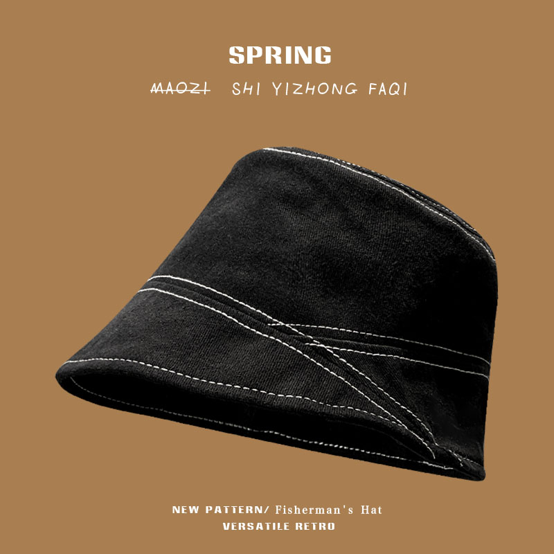 渔夫帽韩版女春夏秋季百搭显脸小