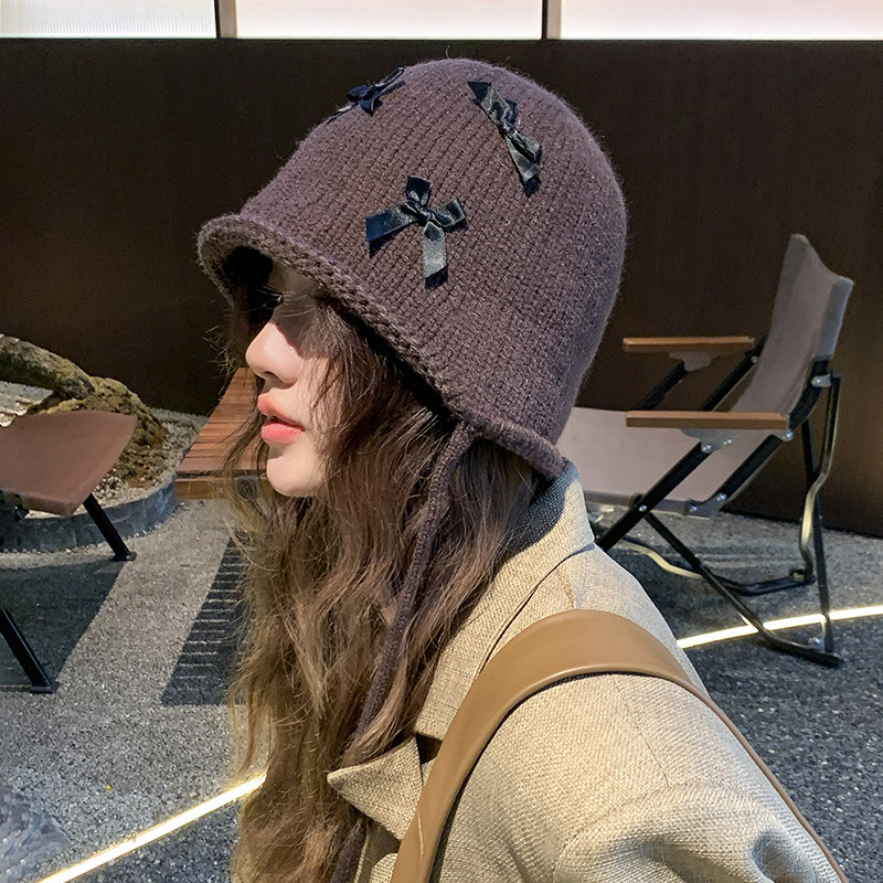 韩版ins风毛线帽女秋冬季