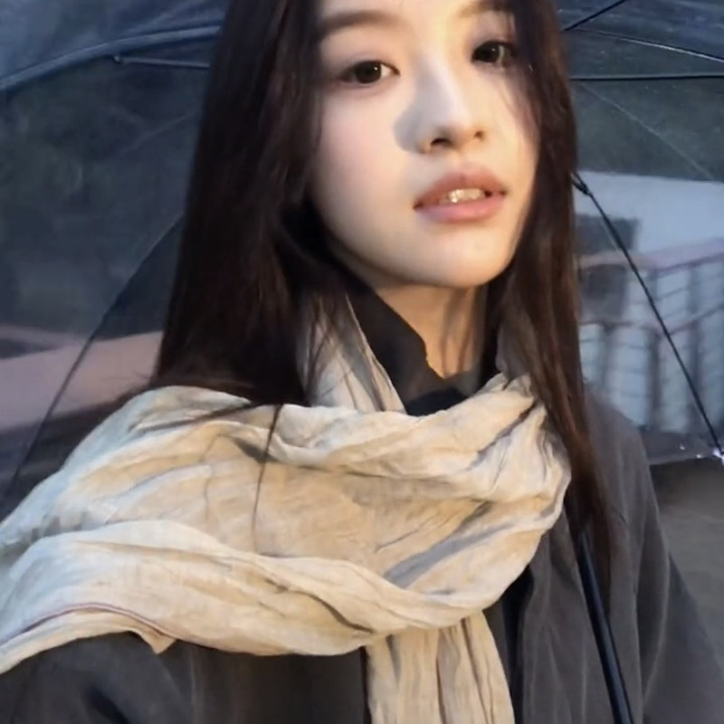 灵允围巾女秋冬休闲百搭厂家直销