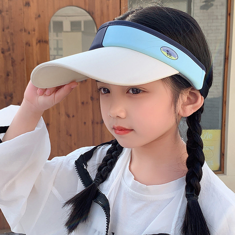 夏季亲子款空顶帽子女款2026新款成人儿童户外旅游防晒帽冰丝运动