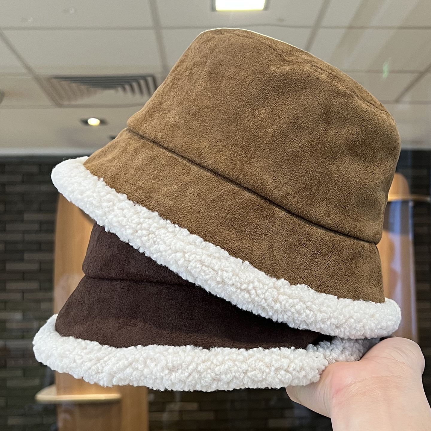 灵允渔夫帽出游休闲女冬厂家直销