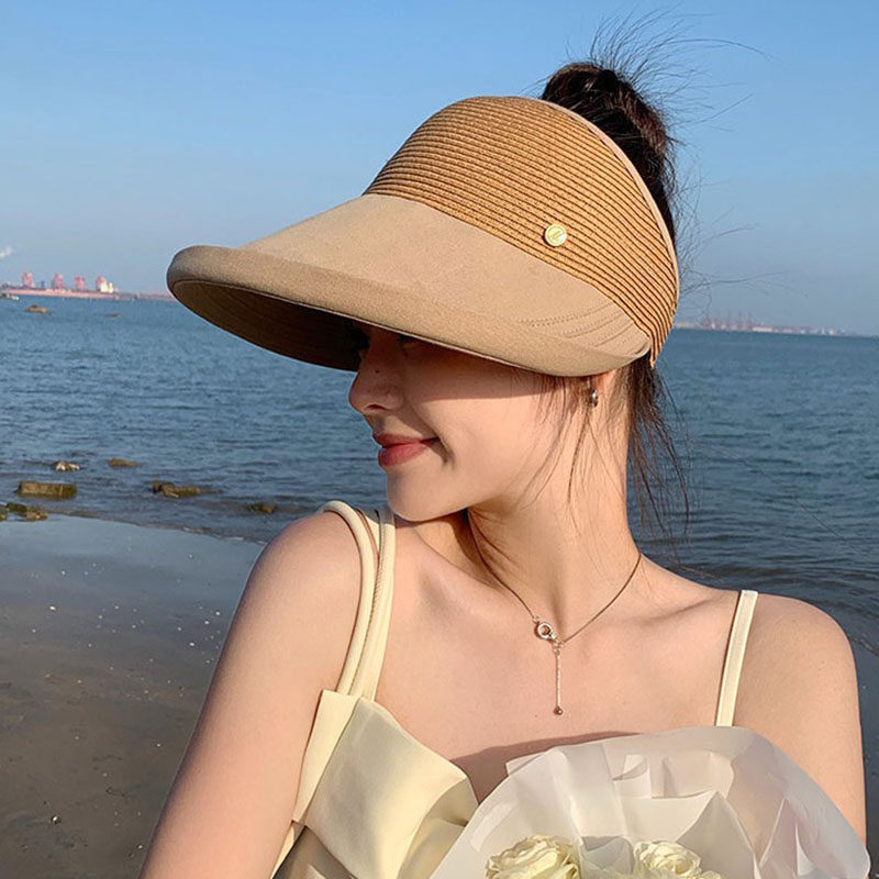 空顶帽出游休闲女夏大檐厂家直销图片